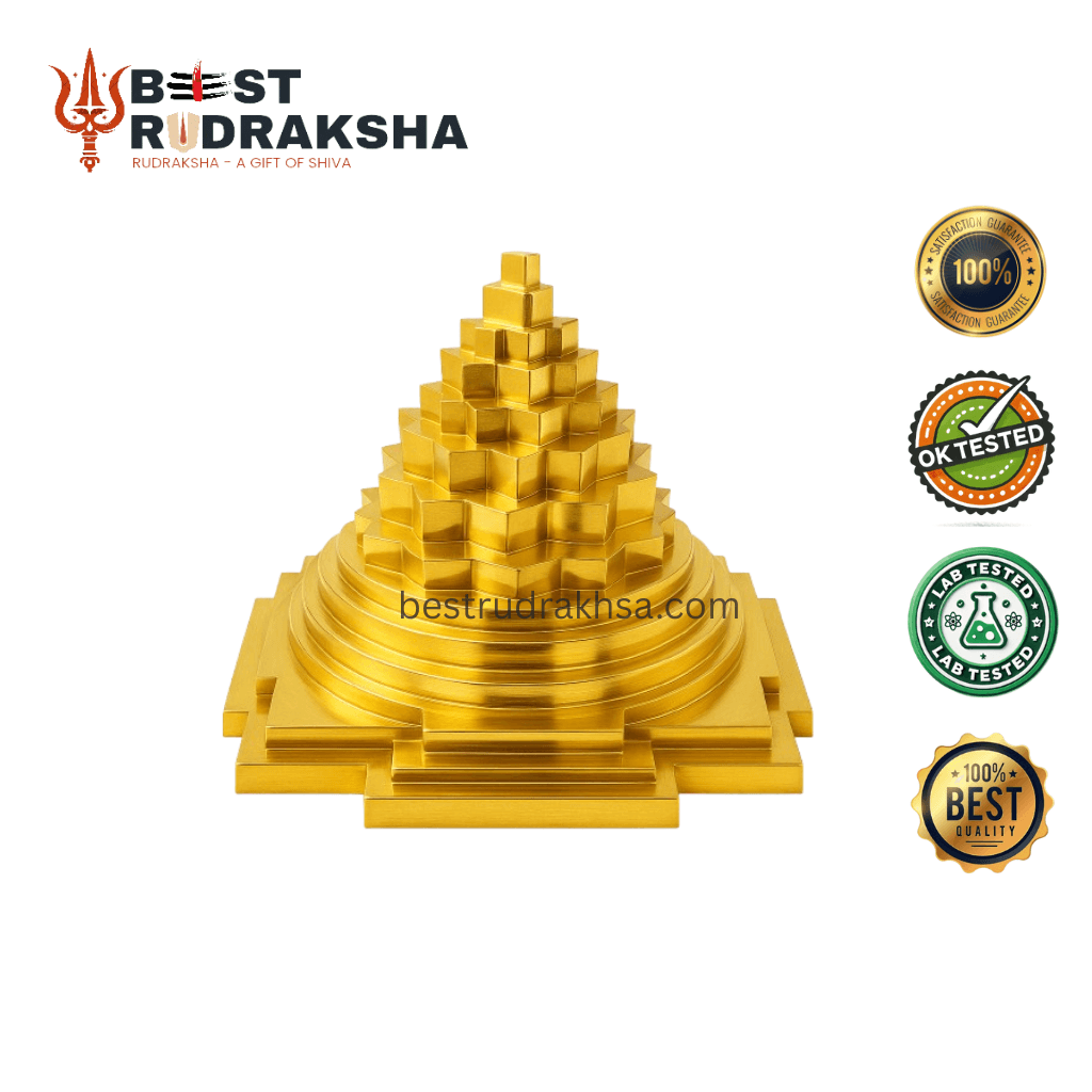 Home Genie Goddess Laxmi Maha Meru Shree Yantra - Best Rudraksha for Wealth